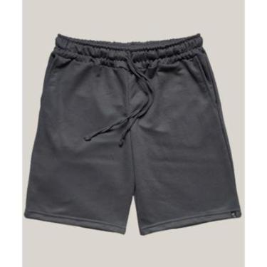 Imagem de Bermuda Moletom Masculina Cinza Chumbo WSS Brasil-Masculino