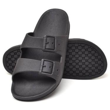 Imagem de Sandalia Papete Rasteira Feminina Casual Eva Super Macia Chinelo Nuvem