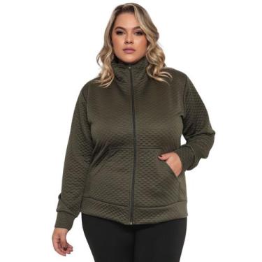 Imagem de Jaqueta Bomber Plus Size Feminina Matelassê Premium Inverno - EWG MODA
