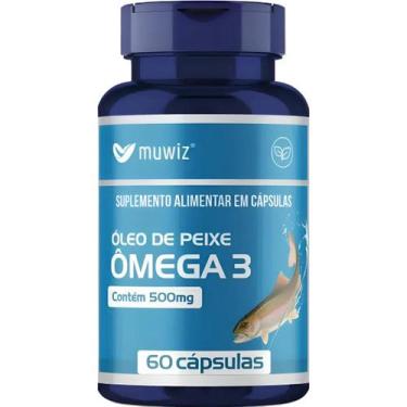 Imagem de Encapsulado Ômega 3 Óleo de Peixe Muwiz 500mg 60 Cápsulas Suplemento A