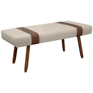 Imagem de Puff Recamier Retangular para Sala Quarto Belt 90cm Bouclê - SOFA STOR