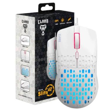 Imagem de Mouse Gamer Clanm V2 Led Rgb 7 Botões 7.000 DPI Slits Cabo USB 1,5m