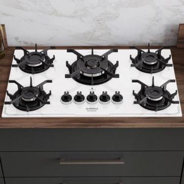 Imagem de Cooktop Itatiaia Itamaster 5 Bocas - Branco, Bivolt