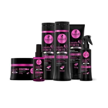 Imagem de Kit Haskell Cavalo Forte Hidra Completo 300ml (6 itens)