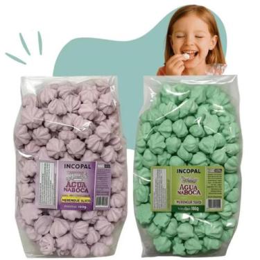 Imagem de 400Mini Suspiros Artesanais Merengue com Sabor Caseiro 2x140g - Incopa