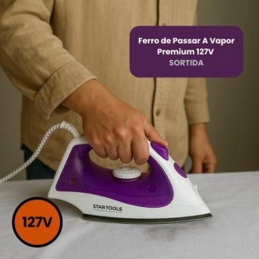 Imagem de Ferro de Passar A Vapor Premium 127V - Sortida - STARTOOLS, 110V