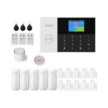 Imagem de Sistema De Alarme Inteligente WIFI GSM Tuya Smart Life APP Alexa Prote