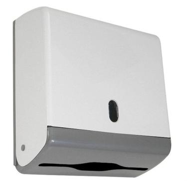 Imagem de Dispenser para Papel Toalha Interfolha Dispenser 2 Ou 3 Dobras para Banheiro