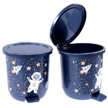Imagem de Lixeira Lúdica Infantil Com Pedal E Tampa Basculante 6,5 Litros Baby P