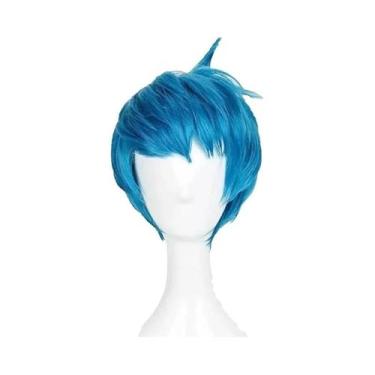 Imagem de Peruca Curta Anime Azul e Verde - Cosplay Disgusto e Alegria - Para Me