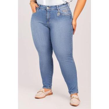 Imagem de Calça Plus Size Skinny Feminina Jeans Médio - Empório Jeans, 44, Unica