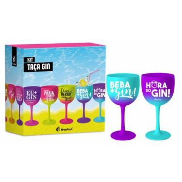 Imagem de Conjunto Taças de Gin 580 ml Com 2 Unidades Degradê Hora do Gin Taça d
