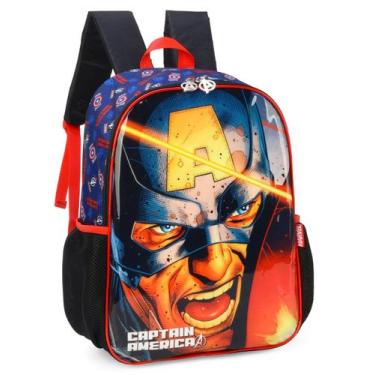 Imagem de Mochila Escolar de Costas Vingadores Capitão America IS39541 - Luxcel