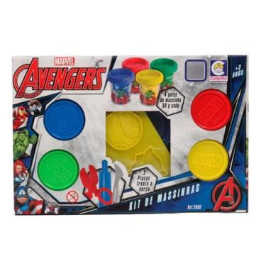 Imagem de Kit de Massinhas e Plaquinhas Avengers Marvel Cotiplas 2699