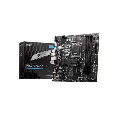 Imagem de Placa Mãe MSI PRO B760M-P LGA 1700 B760 mATX DDR5 