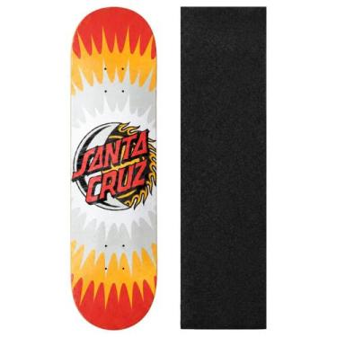 Imagem de Shape Santa Cruz Powerlyte 8.25 Marfim Original Skate Cor:Vermelho+Ama