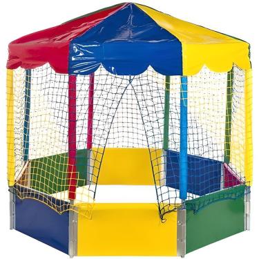Imagem de Piscina de Bolinhas Oitavada Octogonal 2,00M Infantil Colorida Estrutura em Aço Rotoplay Brinquedos