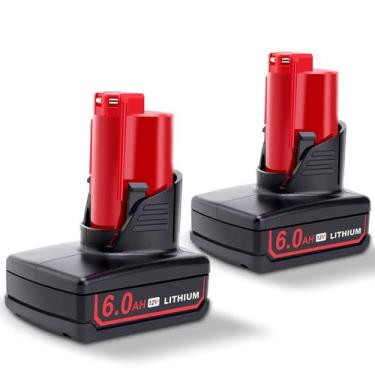 Imagem de Bateria Kotoate 12V 6,0Ah de íon de lítio - Kit com 2 unidades