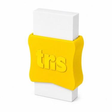 Imagem de Borracha Plastica School - Com Capa - Tris -, Amarelo