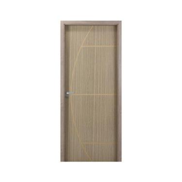 Imagem de Kit Porta de Madeira Decorada 215x74cm com Batente de MDF Ultra 10cm G