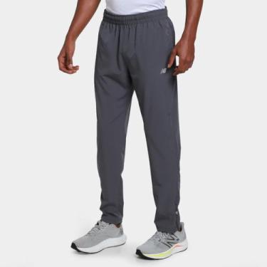 Imagem de Calça Jogger New Balance Masculina, Grafite, Preto, GG