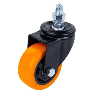 Imagem de Rodízio Para Parafuso Poliuretano 40mm Laranja Worker
