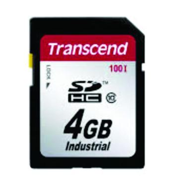 Imagem de Cartão de Memória sdhc Transcend 4GB Industrial TS4GSDHC100I