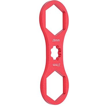 Imagem de Ferramenta de remoção de garfo dianteiro de bicicleta, T6 de tratamento térmico de liga de alumínio chave de capa de ombro de design leve para bicicleta