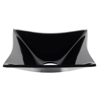 Imagem de CUBA DE VIDRO QUADRADA 31CM PRETA