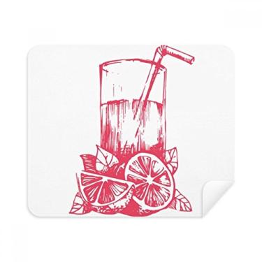 Imagem de Juice Lemon – Pano de limpeza com estampa de ilustração e aquarela (2 peças) tecido de camurça