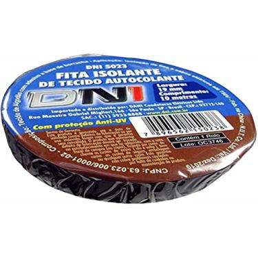 Imagem de DNI DNI5023 Fita Isolante Tecido Autocolante, Preto, 10 m