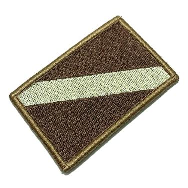 Imagem de BD0175V04 Bandeira Mergulhador Patch Bordado Fecho Contato