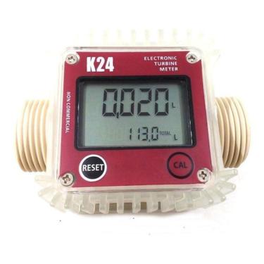 Imagem de Medidor De Vazão Digital Lcd K24 Água Óleo Gasolina C/sensor