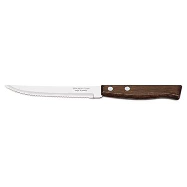 Imagem de Kit de Facas Para Churrasco E Frutas 60 peças Tramontina Tradicional Com Lâmina Em Aço Inox E Cabo De Madeira Natural
