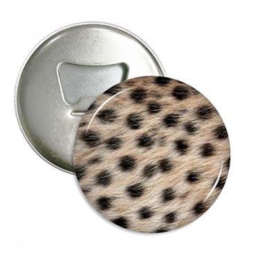 Imagem de Design abstrato pena de leopardo abridor de garrafas ímã de geladeira emblema multifuncional
