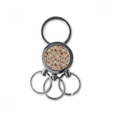 Imagem de DIYthinker Bird Sugar Snow Floco de Neve Casa Aço Inoxidável Chaveiro Metal Chaveiro Carro Chaveiro Clipe Presente, Multicolorido, Médio, Multicolorido, Medium