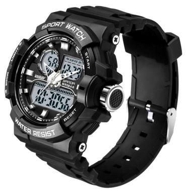 Imagem de Relógio Design Militar Luxuoso Sanda De Quartzo A Prova D` água