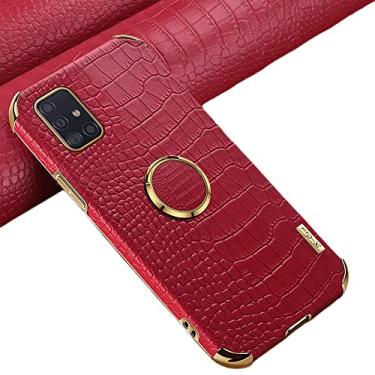 Imagem de Capa de telefone para Samsung Galaxy Note 20 Ultra com padrão de crocodilo suportes de anel para Samsung Galaxy Note 10 Plus Lite Note 9 Note 8 5G 4G capa de telefone antiqueda (Samsung Note 10 Lite, vermelho)