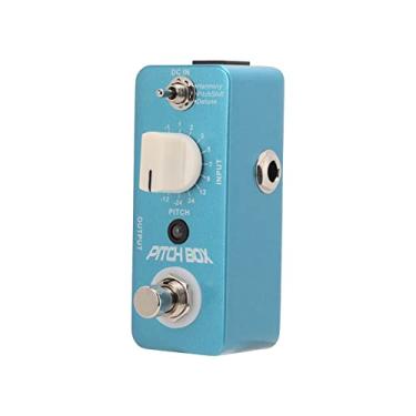 Imagem de Pedal Pitch Shifter Guitarra Azul Metal Surround Efeito Harmonizador Pedal Polifonia Fina Transposição 3 Modos Para Guitarra