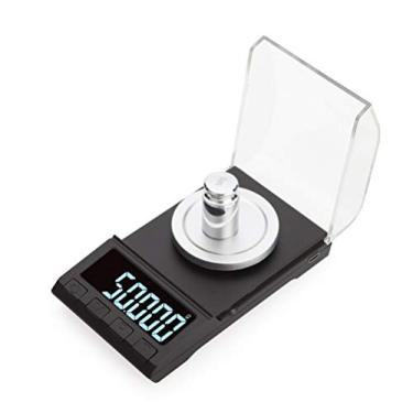 Imagem de usb balança de alta precisão em quilates de carregamento 0,001g joias em pó balança eletrônica de laboratório sem escala