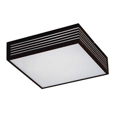 Imagem de Plafon Pequeno C Rasgo Maior 2 Lâmpada. Pantoja & Carmona. 6146. 60. Preto Bivolt