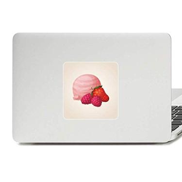Imagem de Adesivo de vinil paster para laptop e decoração de PC com bola de sorvete rosa de uva de morango