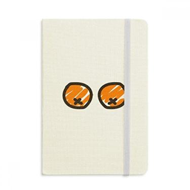 Imagem de Caderno laranja divertido desenho Just Oranges com capa dura em tecido oficial