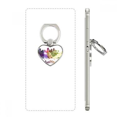 Imagem de Austin America City Suporte de anel de telefone em aquarela com suporte universal