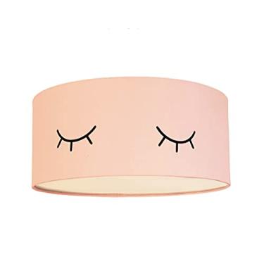 Imagem de Luminária Plafon Infantil Olhinho 30x15 2E27 Bivolts Cor: Azul bebê