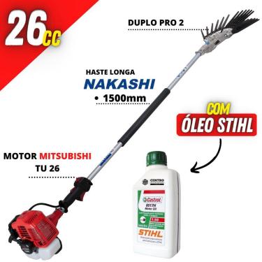 Imagem de Derriçadeira de Café Profissional Nakashi Com Braço Longo de 1500mm Motor Forte Mitsubi...