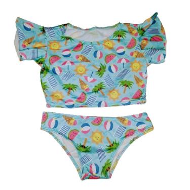 Imagem de Biquini Juvenil Manga Curta c/ Babados