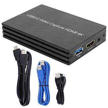 Imagem de Placa de captura de áudio e vídeo S300 para streaming, dispositivo de captura de vídeo HDMI 4K, placa de captura de jogos sem driver USB 3.0, placa de captura USB 3.0 para Windows