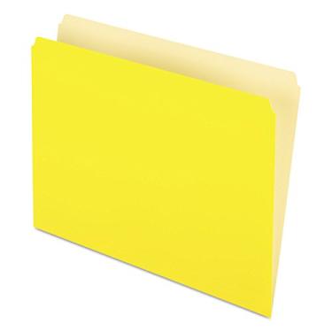 Imagem de Pendaflex Pastas De Arquivo Coloridas 152Yel, Pasta Arquivo, Pasta Classificadora, Guia Superior Reta, Carta, Claro, 100Caixa Amarelo