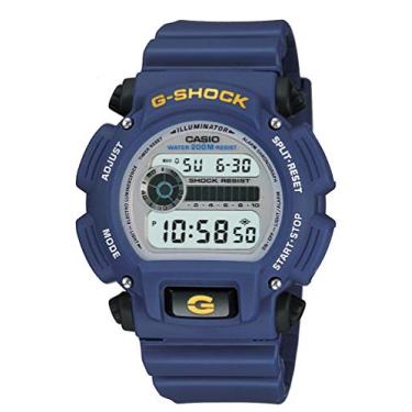 Imagem de Casio Série DW9052 | Relógio digital masculino | G-Shock | Azul | Cronômetro 1/100 SEC | Temporizador de contagem regressiva | Luz LED | 200M WR | Resistente a choques | Multi Alarme | Calendário